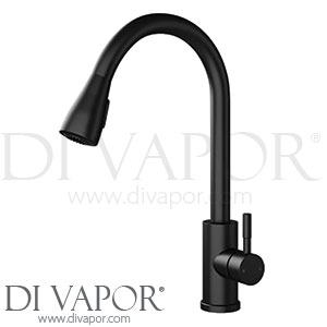 Vellamo PDT-000261 Inspire Pull Out Mono Kitchen Mixer Tap Matt Black Spare Parts