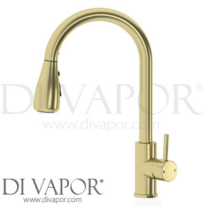 Vellamo PDT-000263 Inspire Pull Out Mono Kitchen Mixer Tap Brushed Brass Spare Parts