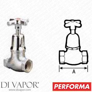 Performa 312017 744F ECCP 1/2 Cross Top Stop Valve Spare Parts