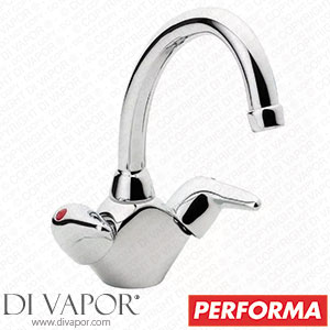 Performa Leger 4B7014 L526 Monobloc Sink Mixer Dualflow Tubular Spout Chrome Spare Parts