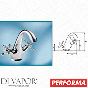 Pegler Yorkshire Performa 4W9047 Souvenir Monobloc Basin Mixer Tap with Waste Spare Parts