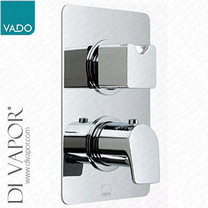 VADO PHO-148C-3/4-C/P Photon 1 Outlet 2 Handle Concealed Thermostatic Shower Valve