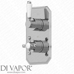 Park Lane PL DV 110 Traditional Concealed Shower Valve Thermostatic Lever/Cross Handle Twin Outlet Spare Parts