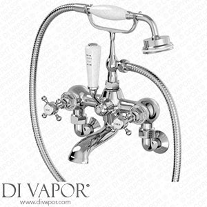 Park Lane PL DV 118 Traditional Bathroom Bath Shower Mixer Tap Handset Wall Mounted Chrome Cross Spare Parts