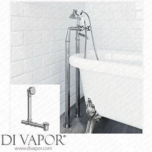 Park Lane PL DV 119 Traditional Freestanding Bath Bathroom Cross Shower Mixer Tap Chrome and Waste Spare Parts