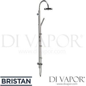 Bristan PM SPJ C Prism Shower Pole with Integral Divertor To Handset & Body Jets Spare Parts