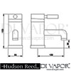 Hudson Reed Tec Mono Basin Tap Dimensions