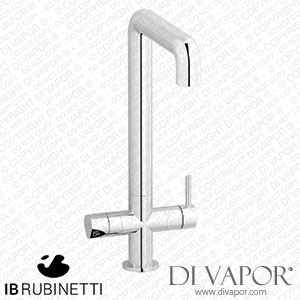 IB Rubinetti PU385CC Puro 4-In-1 Monohole Kitchen Mixer for Running Water Natural Filtered Water Cold Filtered and Sparkling Filtered Water Tap Spare Parts