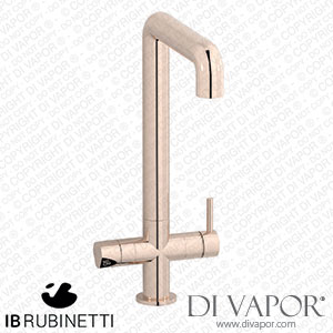 IB Rubinetti PU385RS Puro 4-In-1 Monohole Kitchen Mixer for Running Water Natural Filtered Water Cold Filtered and Sparkling Filtered Water Tap Spare Parts