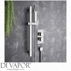 Monza Square Twin Concealed Thermostatic Shower Valve + Slider Rail Kit - PZSVPK Spare Parts