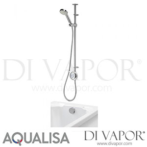 Aqualisa QZD.A1.EV.DVBTX.14 Quartz Digital Exposed Shower, Diverter, Bath Overflow Filler HP/Combi Spare Parts