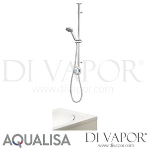 Aqualisa QZD.A1.EV.DVBTX.18 Quartz Digital Divert Exposed Adjustable with Bath Filler HP/Combi Shower Spare Parts