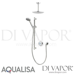 Aqualisa QZD.A1.EV.DVFC.18 Quartz Digital Divert Exposed with Celling Fixed Head HP/Combi Shower Spare Parts