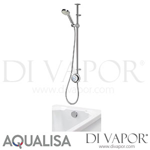 Aqualisa QZD.A2.EV.DVBTX.18 Quartz Digital Divert Exposed Adjustable with Bath Filler Gravity Pumped Shower Spare Parts