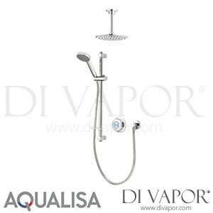 Aqualisa QZD.A2.EV.DVFC.18 Quartz Digital Divert Exposed with Celling Fixed Head Gravity Pumped Shower Spare Parts