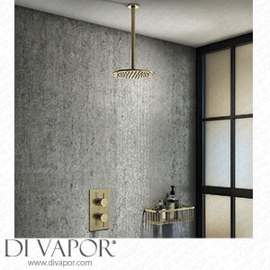 Arezzo Brushed Brass Round Shower Package with Concealed Valve + Ceiling Mounted Head - RD2BBPKCM Spare Parts