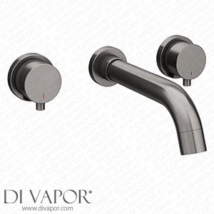 Arezzo Round Gunmetal Grey Wall Mounted (3TH) Bath Filler Tap - RDGM3THF Spare Parts