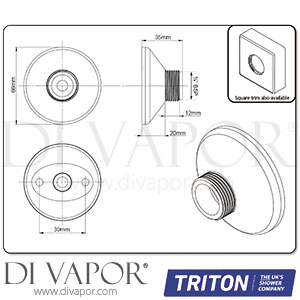 Triton RMVELBM2 Velino Cool Touch Bar Mixer Spare Parts