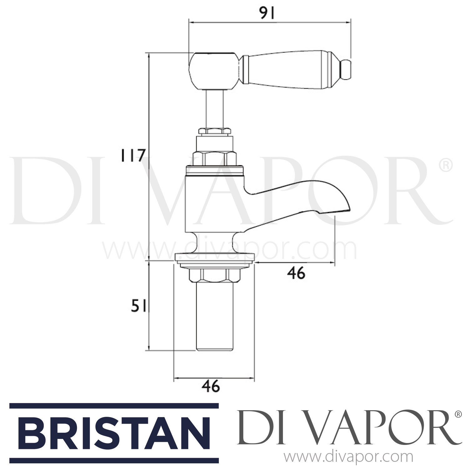 Bristan RS2 VAN C Renaissance Vanity Basin Taps Spare Parts