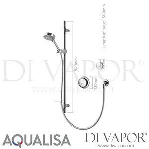 Aqualisa RSD.A1.BV.DV.14 Rise Smart Concealed with Adjustable Head and Remote Control Spare Parts