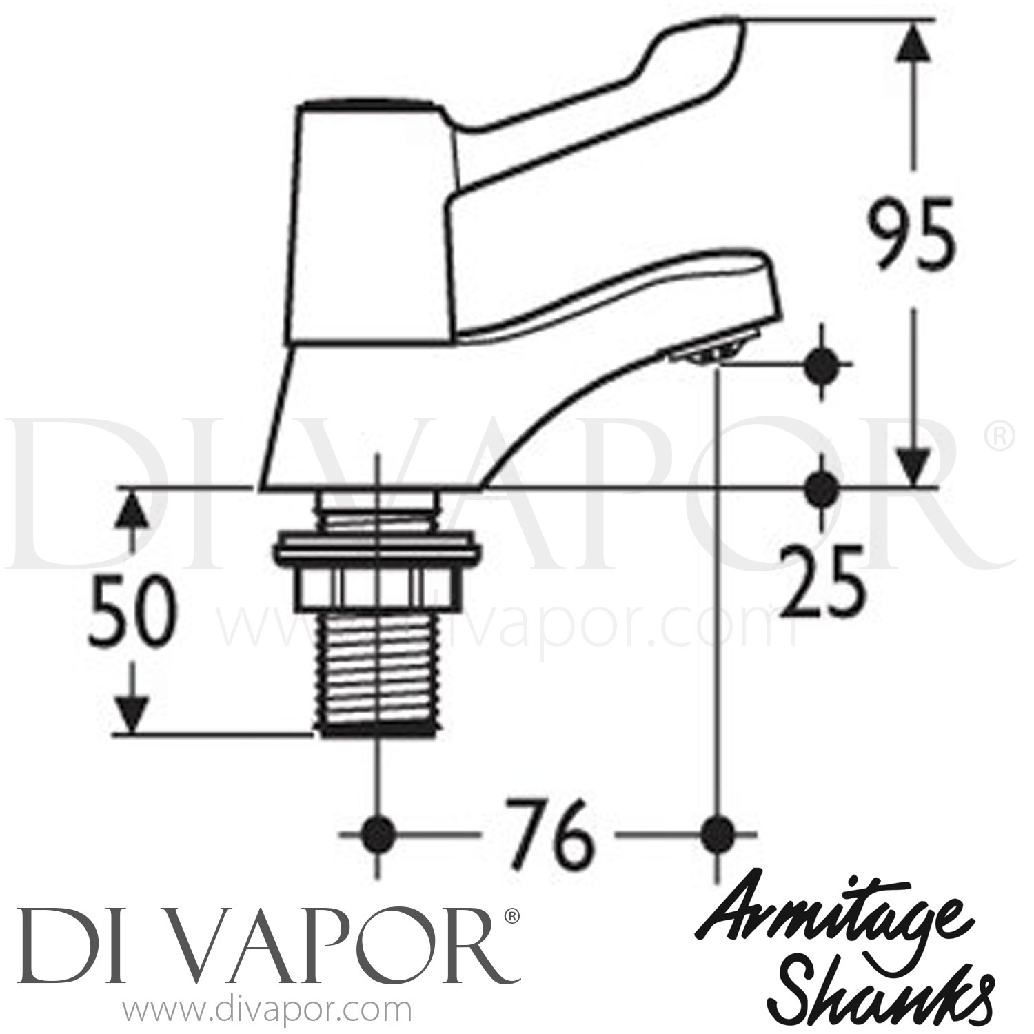 Armitage Shanks S7092AA Sandringham Bath Pillar Taps Spare Parts