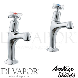 Armitage Shanks Alterna STD Pair BS5412 High Neck Sink Taps Crosshead Handles Spare Parts S7163AA GEN1