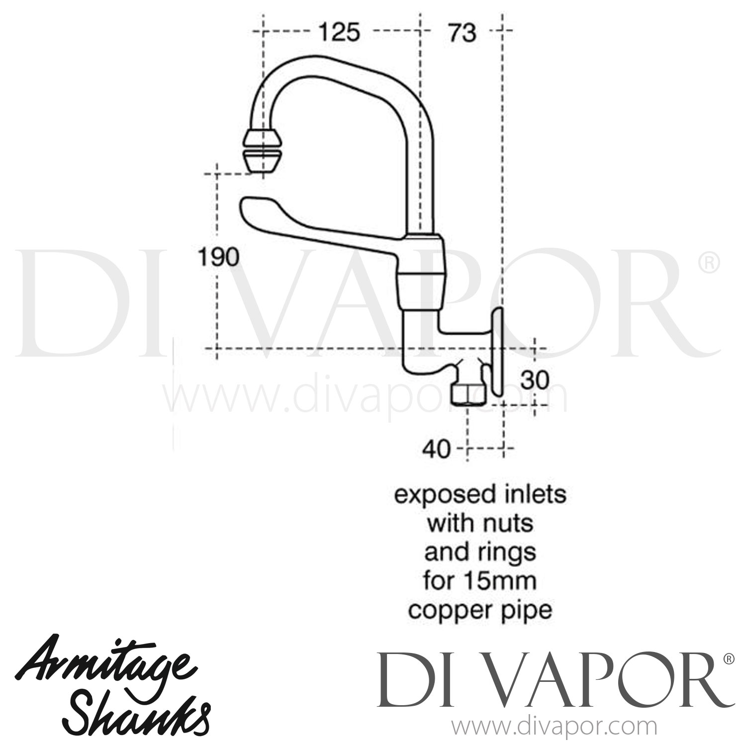 Armitage Shanks S8205AA Markwik Dual Control Swivel Anti-Splash Spout ...