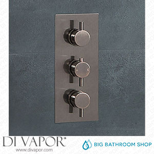 Big Bathroom Shop SB1204CP Milano Amara - Modern 3 Outlet Triple Diverter Thermostatic Shower Valve - Brushed Copper Spare Parts