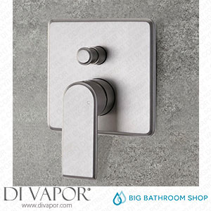 Big Bathroom Shop SB1507N Milano Ashurst - Modern 2 Outlet Manual Shower Valve - Brushed Nickel Spare Parts