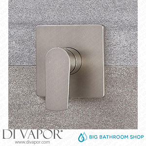 Big Bathroom Shop SB1606N Milano Hunston - Modern Manual Shower Valve - One Outlet - Brushed Nickel Spare Parts