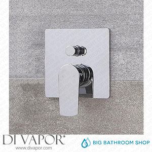 Big Bathroom Shop SB1607C Milano Hunston - Modern Manual Shower Valve - Two Outlets - Chrome Spare Parts