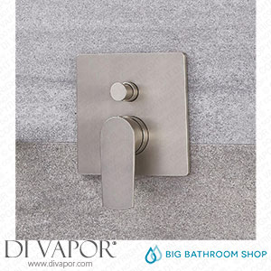 Big Bathroom Shop SB1607N Milano Hunston - Modern Manual Shower Valve - Two Outlets - Brushed Nickel Spare Parts