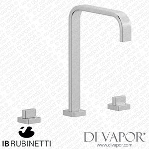 IB Rubinetti SB390SS Superbox Three Holes Washbasin Set with Tall Spout Spare Parts