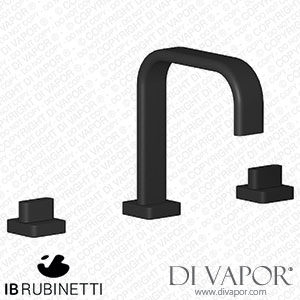 IB Rubinetti SB392NP Superbox Three Holes Washbasin Set with Low Spout Spare Parts