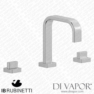 IB Rubinetti SB392SS Superbox Three Holes Washbasin Set with Low Spout Spare Parts