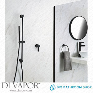 Big Bathroom Shop SBMAN1206BL Milano Nero - Black Shower with Riser Rail and Hand Shower (1 Outlet) Spare Parts