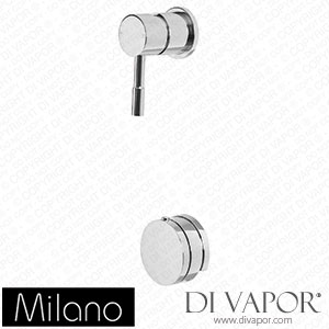 Milano SBMAN1208 Mirage Modern One Outlet Valve with Bath Filler Chrome Spare Parts