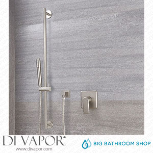 Big Bathroom Shop SBMAN1504N Milano Ashurst - Brushed Nickel Shower with Pencil Hand Shower and Riser Rail (1 Outlet) Spare Parts