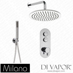 Milano SBPUS1201 Orta Chrome Thermostatic Shower (2 Outlet) Spare Parts