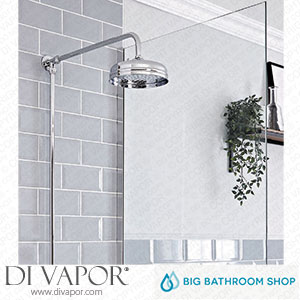 Big Bathroom Shop SBRR001C Milano Elizabeth - Traditional Rigid Riser with Shower Head - Chrome Spare Parts