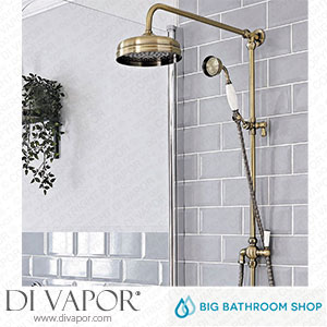 Big Bathroom Shop SBRR002AB Milano Elizabeth - Traditional Grand Rigid Riser with Hand Shower - Brushed Gold Spare Parts