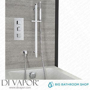 Big Bathroom Shop SBTR1119 Milano Arvo - Chrome Thermostatic Shower with Overflow Bath Filler and Riser Rail with Hand Shower (2 Outlet) Spare Parts