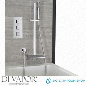 Big Bathroom Shop SBTR1120 Milano Arvo - Chrome Thermostatic Shower with Waterfall Bath Filler and Riser Rail with Hand Shower (2 Outlet) Spare Parts