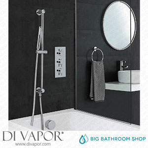 Big Bathroom Shop SBTR1212 Milano Mirage - Chrome Thermostatic Shower with Hand Shower Bath Filler and Riser Rail (2 Outlet) Spare Parts