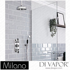 Milano SBTR1406CB Elizabeth Chrome and Black Traditional Thermostatic Shower (2 Outlet) Spare Parts