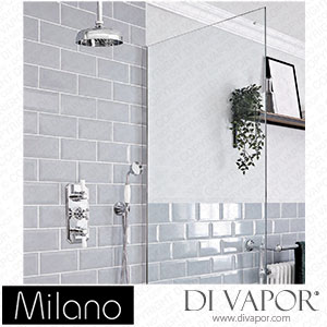 Milano SBTR1406CW Elizabeth Chrome and White Traditional Thermostatic Shower (2 Outlet) Spare Parts