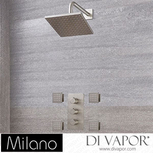 Milano SBTR1606N Hunston Brushed Nickel Thermostatic Shower (2 Outlet) Spare Parts