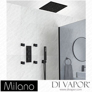 Milano SBTRD1103BL Preto Black Thermostatic Shower with Diverter (3 Outlet) Spare Parts