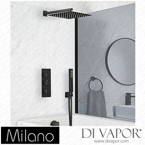 Milano SBTRD1124BL Preto Black Thermostatic Shower with Diverter (3 Outlet) Spare Parts