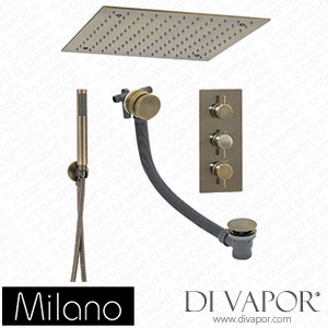 Milano SBTRD1215ABN Monet Thermostatic Shower with Diverter Antique Brass Spare Parts